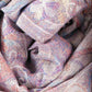 100% Pashmina Cashmere Scarf, 70 cm x 180 cm, Paisley Shiny Rose White, 100% Pashmina Cashmere