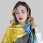 Silk Scarf, 70 cm x 180 cm, Van Gogh - Terrace At Night, 50% Silk 50% Viscose