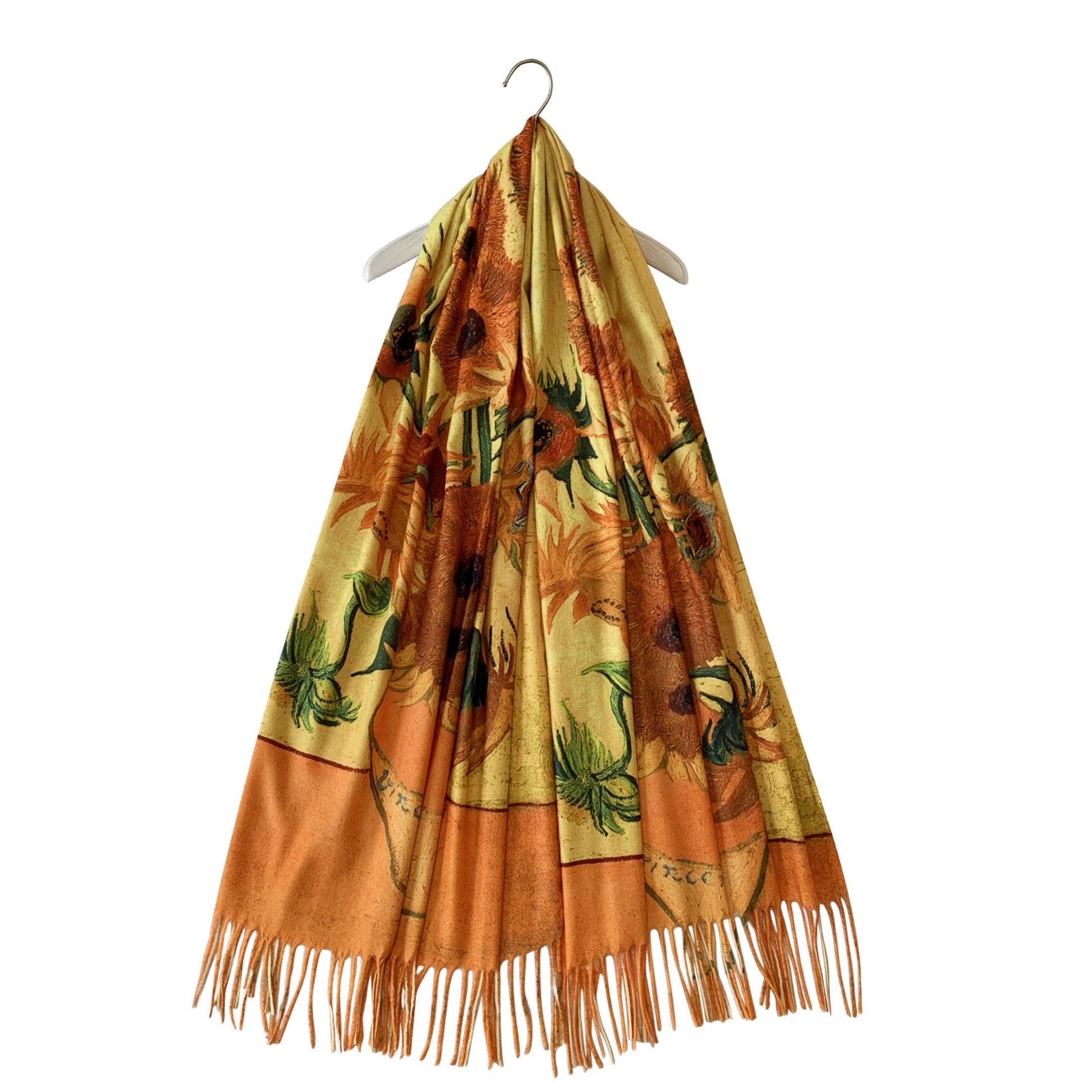 Wool Scarf, 70 cm x 180 cm, Van Gogh - Sunflowers, 60% Wool 40% Acrylic 1 