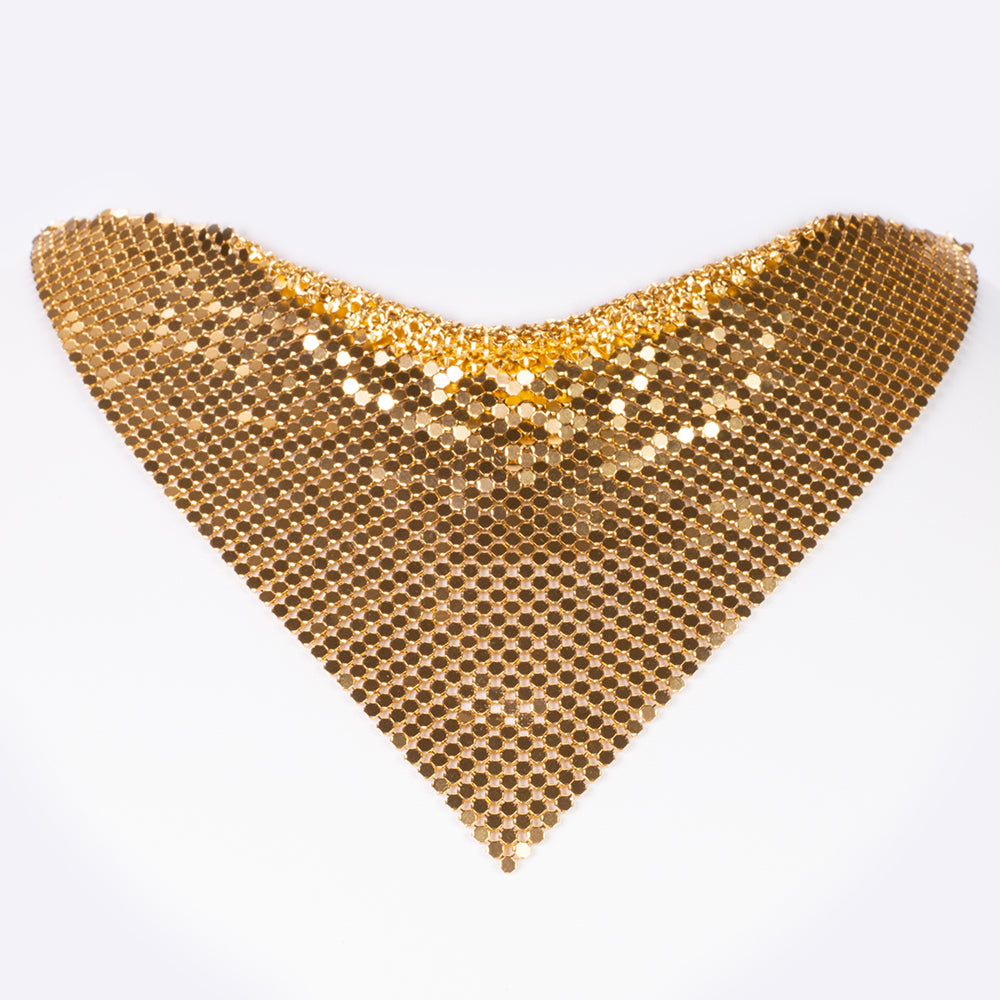 Schmuckgarnitur aus aus goldplattierter Legierung mit Champagner Emporia® Kristall 3 