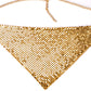 Schmuckgarnitur aus aus goldplattierter Legierung mit Champagner Emporia® Kristall
