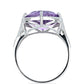 Silberring mit Amethyst aus Vera Cruz und weißem Topas