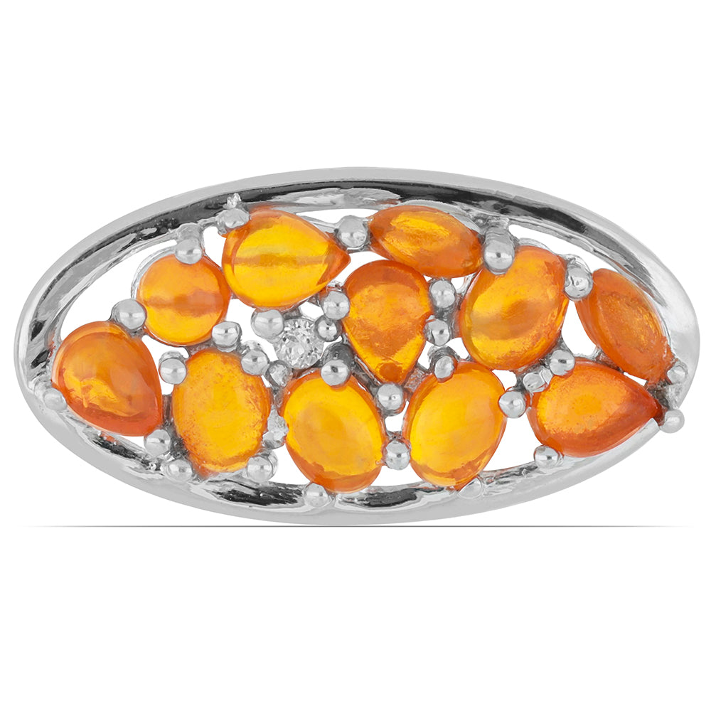 orangefarbenem Opal