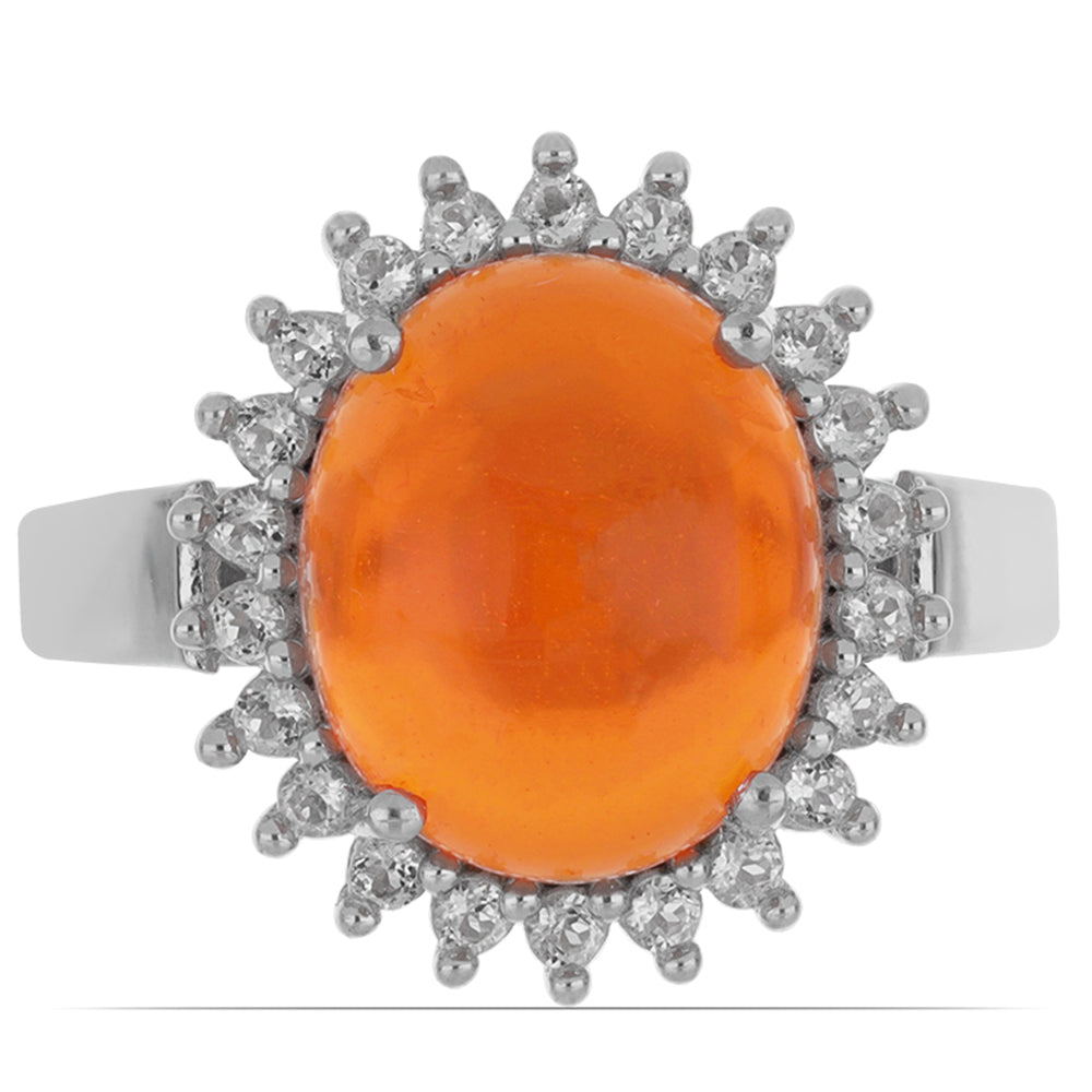 orangefarbenem Opal