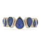 Goldplattierter Silberring mit Lapislazuli aus Badakhshan und Lapis