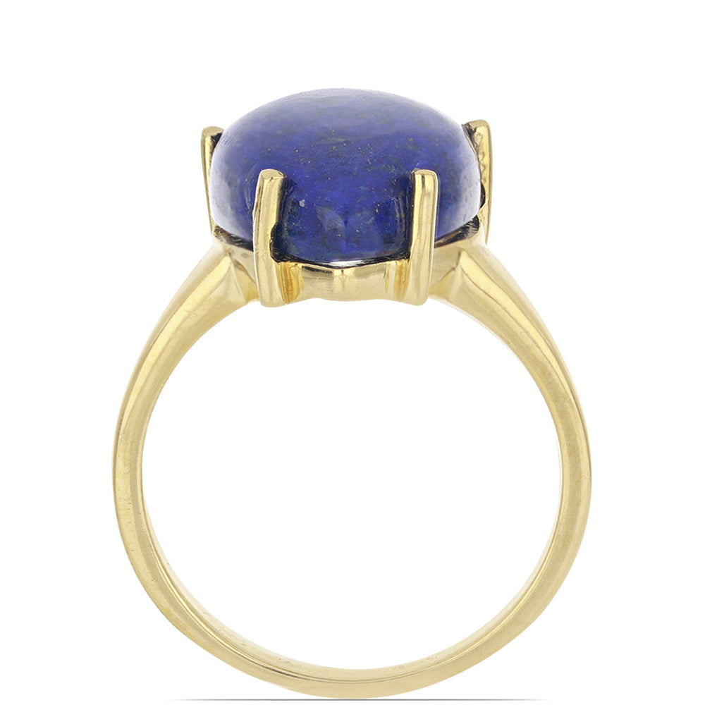 Goldplattierter Silberring mit Lapislazuli aus Badakhshan 3 