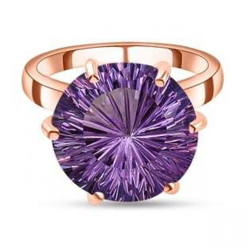 Goldplattierter Silberring mit Amethyst aus Vera Cruz 1 