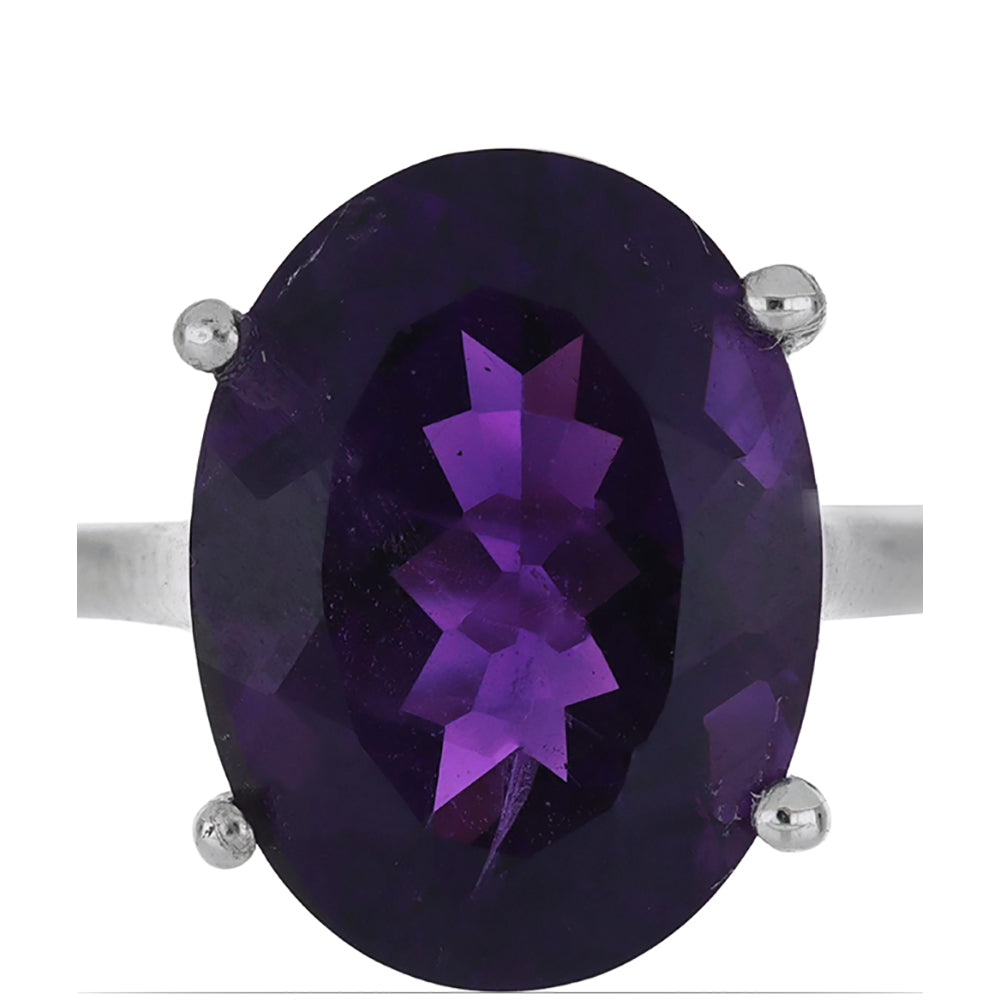 Silberring mit marokkanischem Amethyst