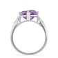 Silberring mit Rose De France Amethyst