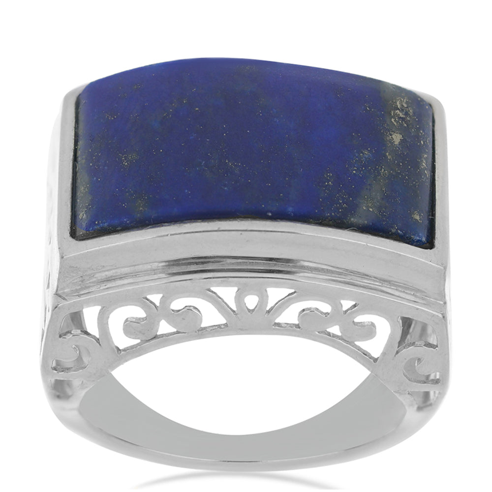 Silberring mit Lapislazuli aus Badakhshan 3 