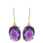 Goldplattierte Silberohrringe mit sambischem Amethyst