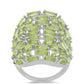 Silberring mit Peridot aus Changbai