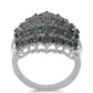 Silberring mit blauem Diamant