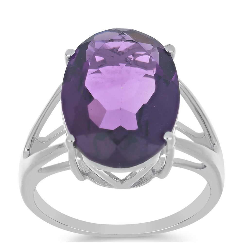 Silberring mit marokkanischem Amethyst