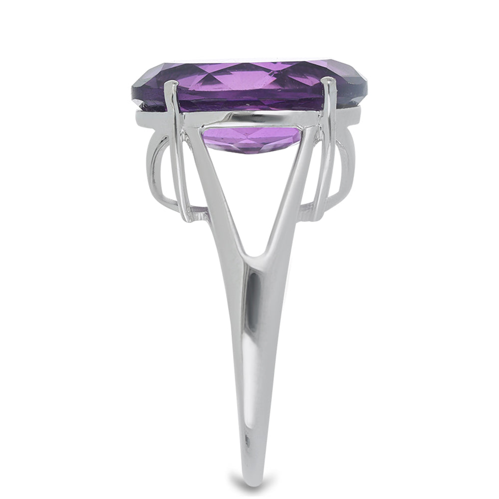 Silberring mit marokkanischem Amethyst