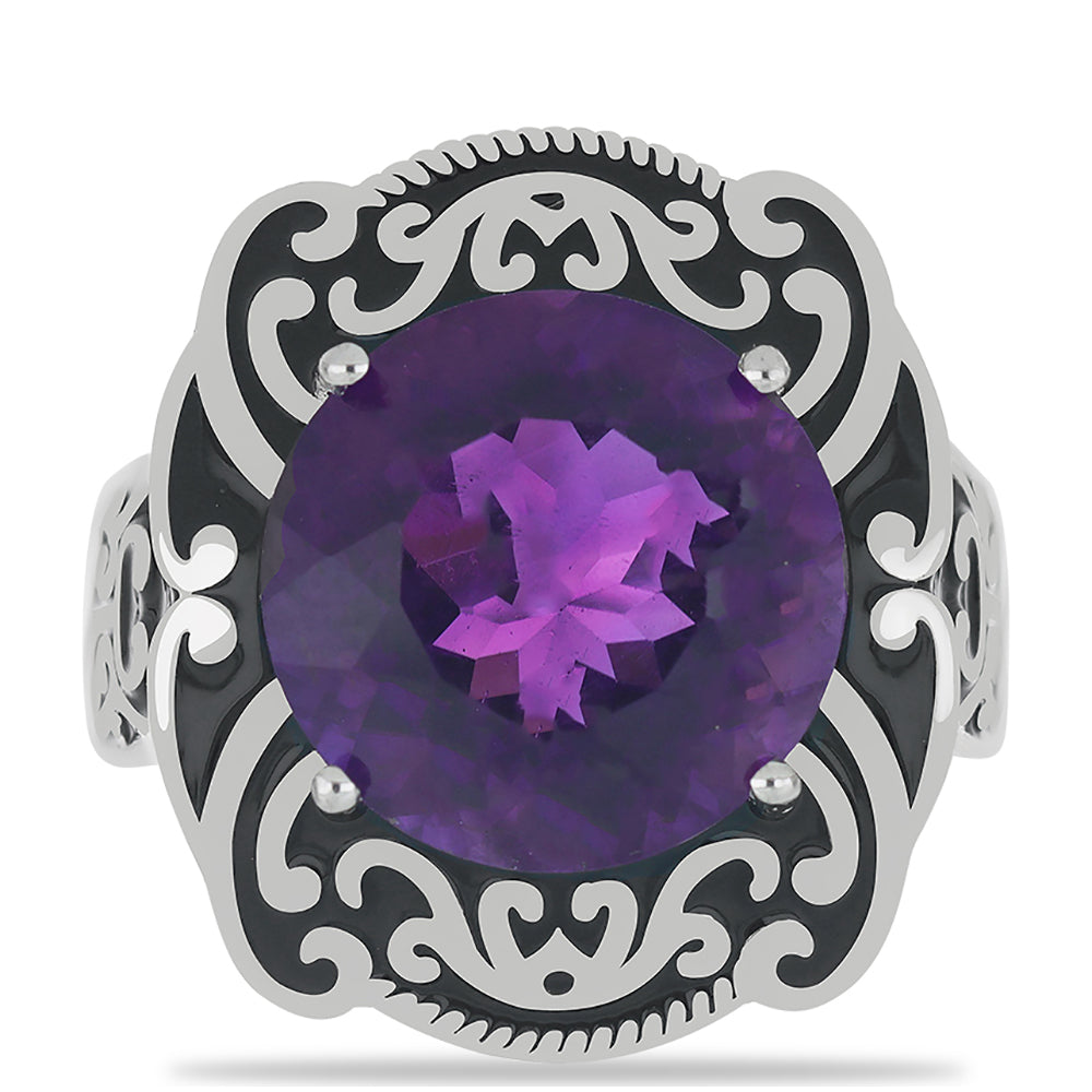 Silberring mit marokkanischem Amethyst