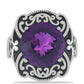 Silberring mit marokkanischem Amethyst