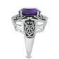 Silberring mit marokkanischem Amethyst