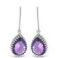 Silberohrringe mit marokkanischem Amethyst