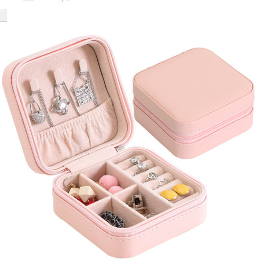 Kunstleder und Samt Schmuckkasten und Organizer, pink